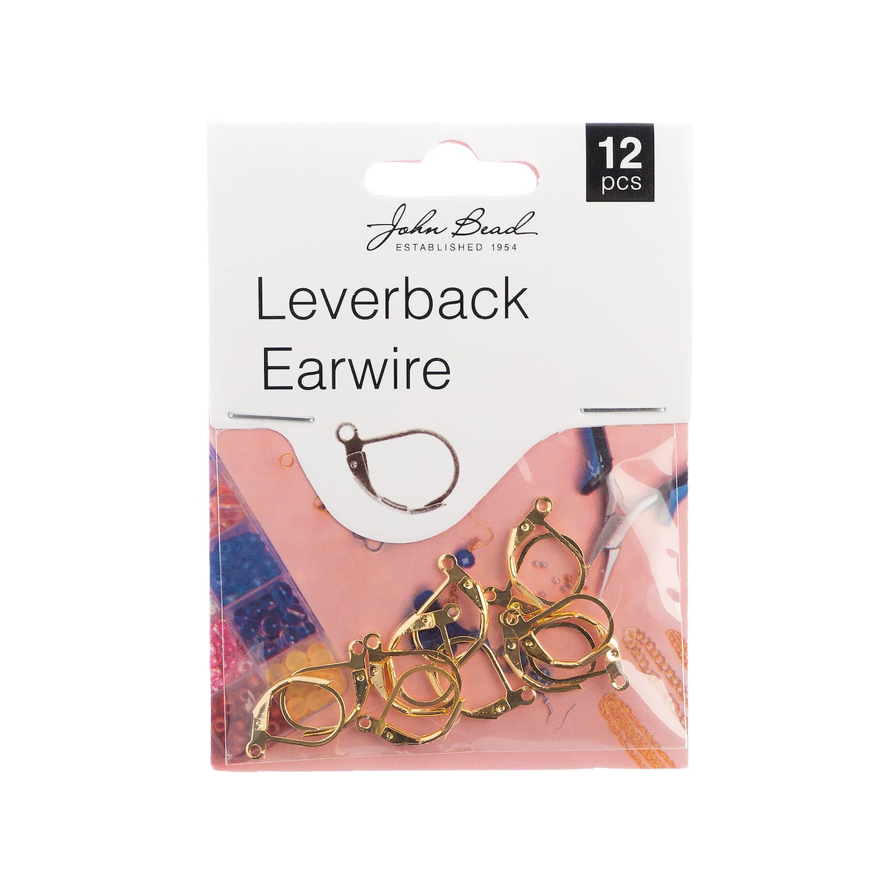 John Bead Must Have Findings 15mm Leverback Earwire, 12ct.